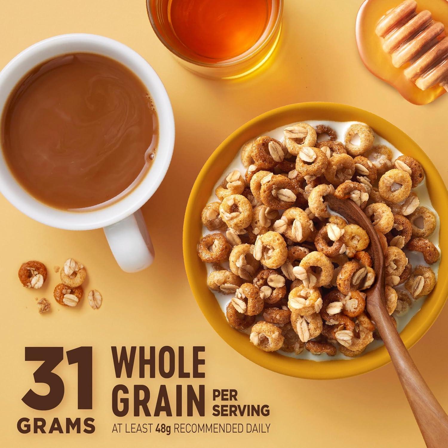 image:imageCheerios Oat Crunch Oats N Honey Breakfast Cereal Made with Whole Grain Large Size 182 oz24 Ounce Pack of 1