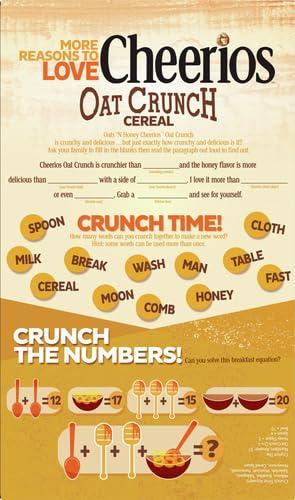 image:imageCheerios Oat Crunch Oats N Honey Breakfast Cereal Made with Whole Grain Large Size 182 oz24 Ounce Pack of 2