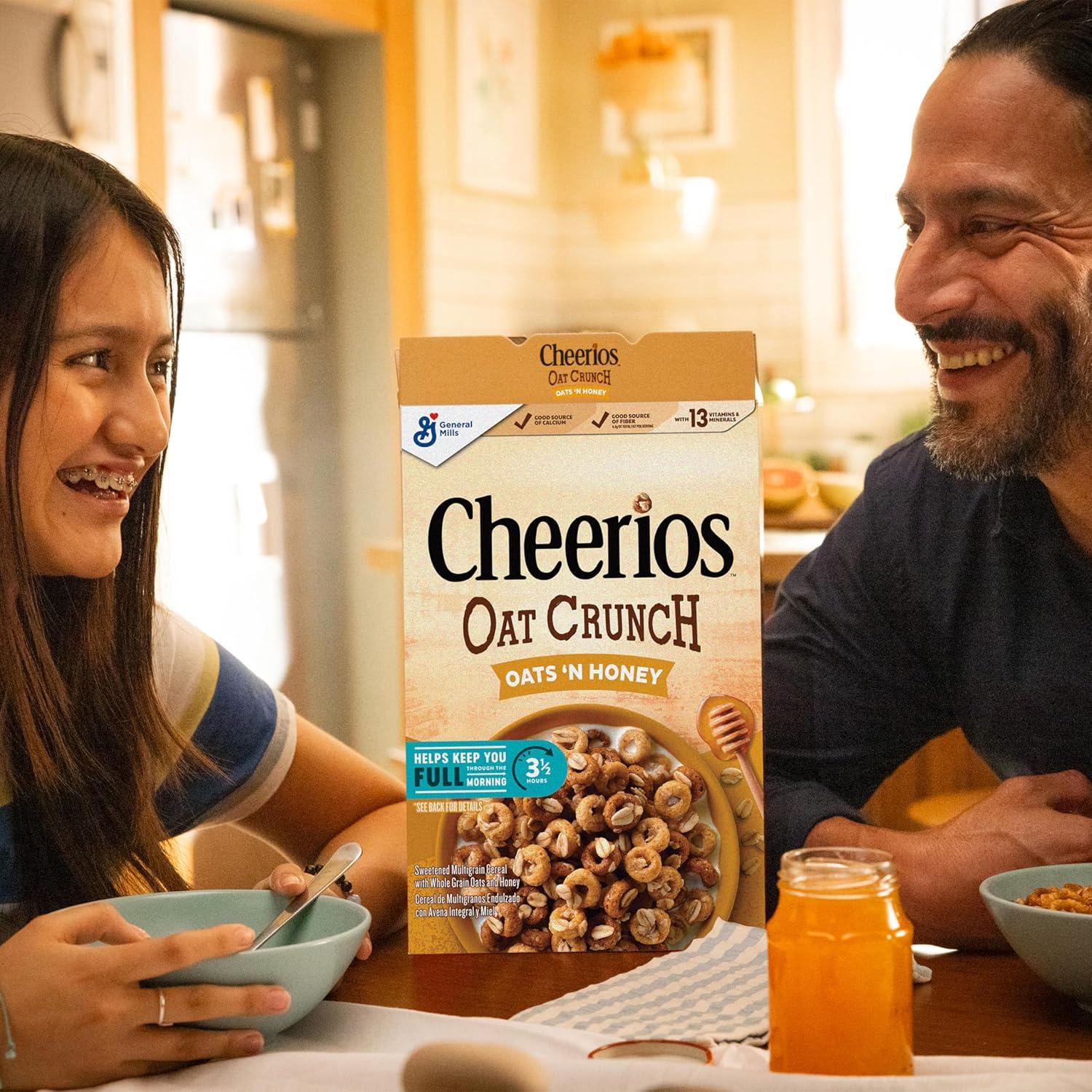 image:imageCheerios Oat Crunch Oats N Honey Breakfast Cereal Made with Whole Grain Large Size 182 oz24 Ounce Pack of 2