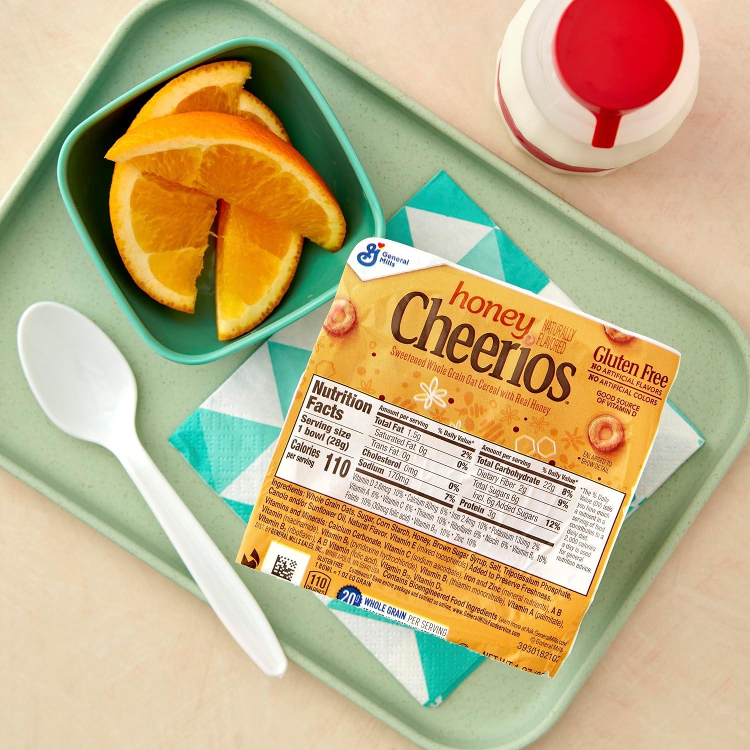 image:imageHoney Cheerios Single Serve Bowl Gluten Free with Whole Grains 1 Oz Single Serve Bowls 96 PackHoney
