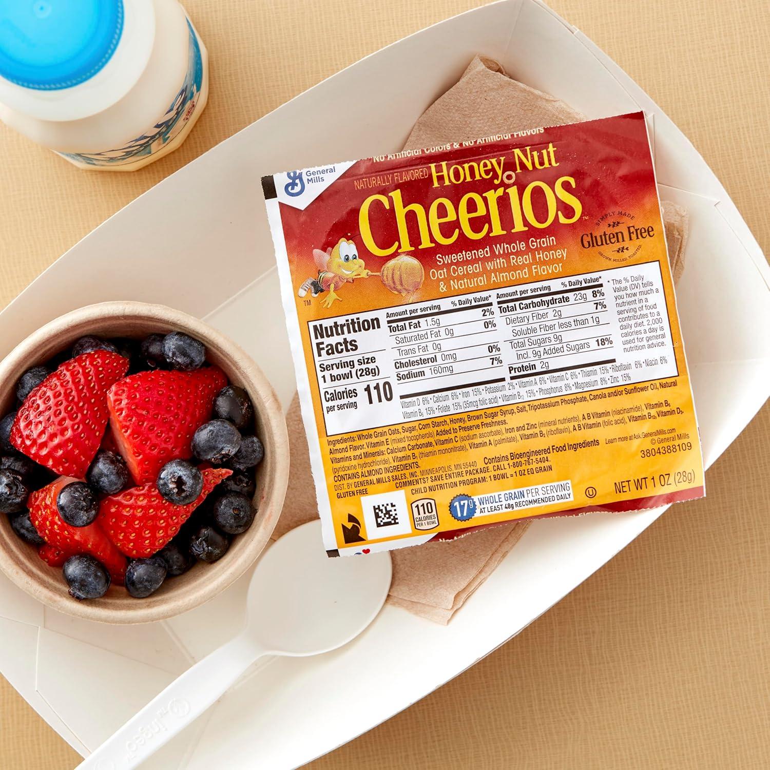 image:imageHoney Cheerios Single Serve Bowl Gluten Free with Whole Grains 1 Oz Single Serve Bowls 96 PackHoney Nut