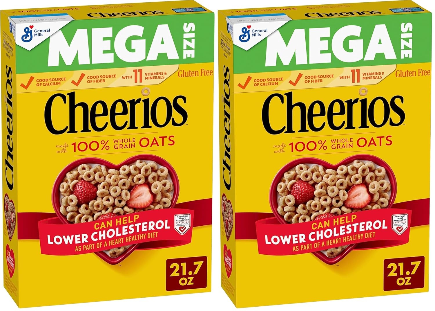 image:imageCheerios Cereal Limited Edition Happy Heart Shapes Heart Healthy Cereal With Whole Grain Oats Mega Size 217 ozToasted Whole Grain