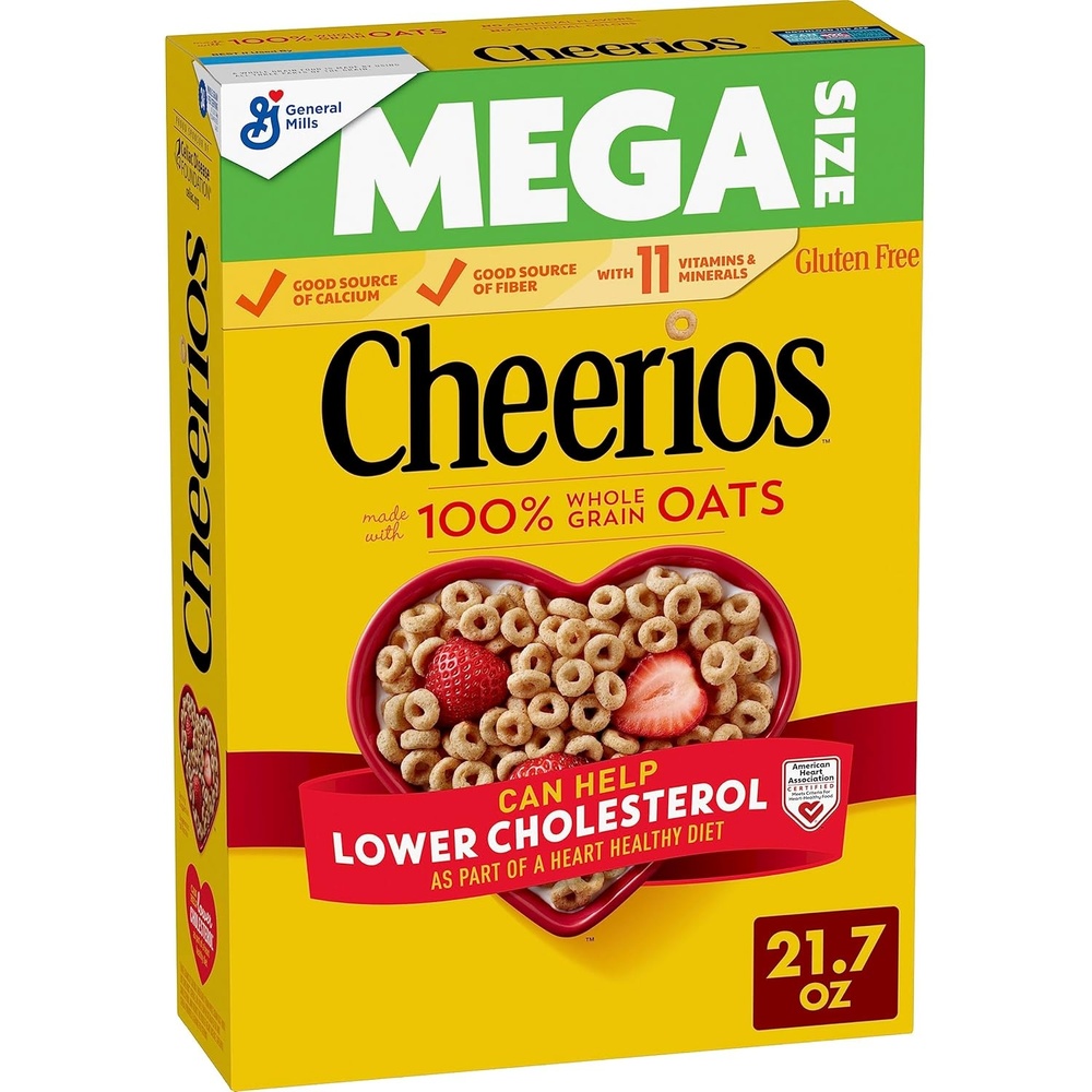 image:imageCheerios Cereal Limited Edition Happy Heart Shapes Heart Healthy Cereal With Whole Grain Oats Mega Size 217 ozToasted Whole Grain
